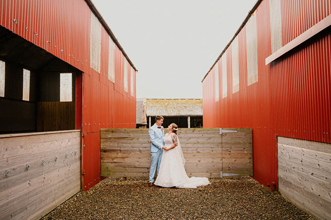 Wedding Portrait Photos taken at Dalduff Farm by Glasgow based photographer BK Photography
